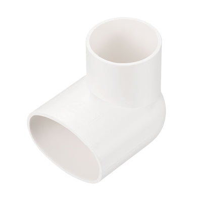 Harfington PVC Water Pipe 90 Degree Reducing Elbow Fitting 58x40mm ID Tube Reducer Connector Adapter, White Pack of 1