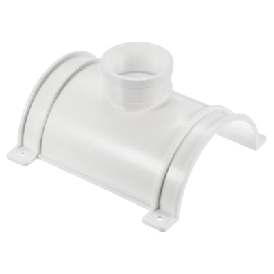 Harfington 110x50mm PVC Leitung 3-Weg Sattel T-Stück Kit 1Pack Adapter Kreuzung für Garten