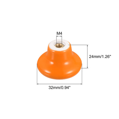 Harfington Uxcell 10Stk. Keramik Schubladenknöpfe Vintage Kommoden Pilzform 0,94"x1,26" orange