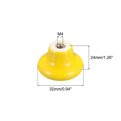 Harfington Uxcell 10Stk. Keramik Schubladenknöpfe Vintage Kommoden Pilzform 0,94"x1,26" gelb