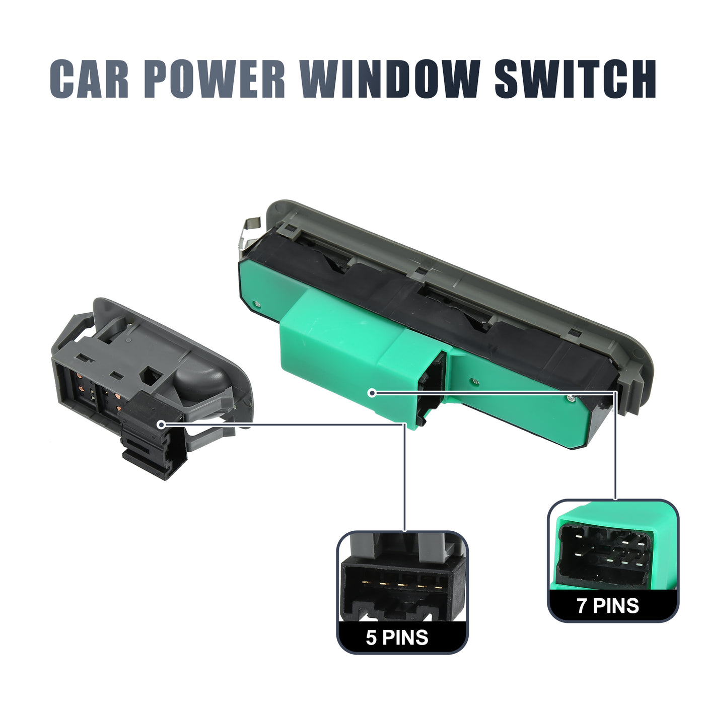 X AUTOHAUX 2pcs Power Window Switch Driver Side Master Power Window Control Switch 37990-81A20-P4Z 37995-75F00-P4Z for Suzuki Jimny FJ 1998-2015