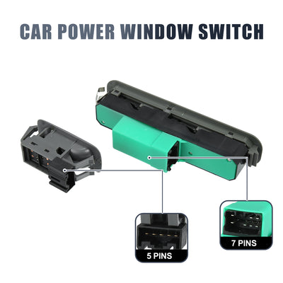 Harfington 2pcs Power Window Switch Driver Side Master Power Window Control Switch 37990-81A20-P4Z 37995-75F00-P4Z for Suzuki Jimny FJ 1998-2015