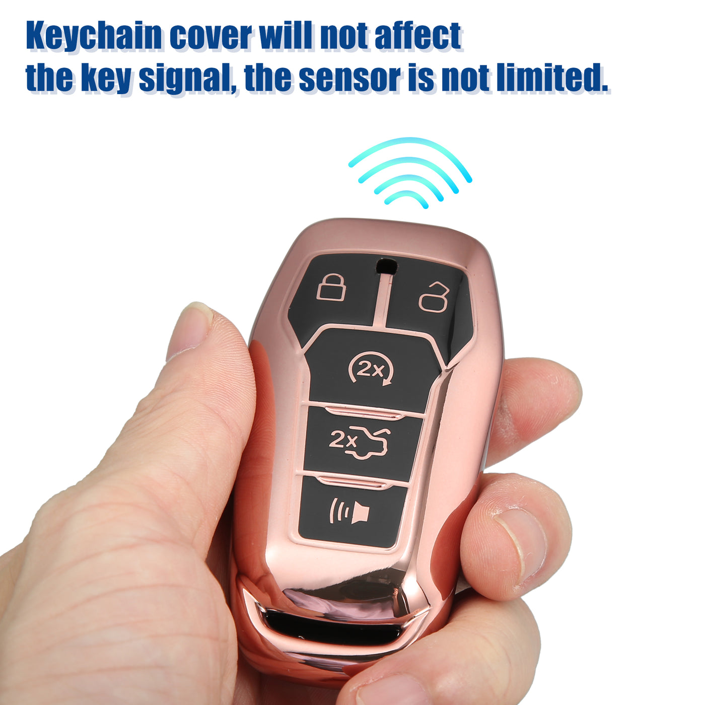 ACROPIX Remote Key Fob Case Cover Fit for Ford Focus - Pack of 1 Pink