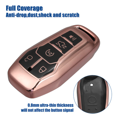 Harfington Remote Key Fob Case Cover Fit for Ford Focus - Pack of 1 Pink