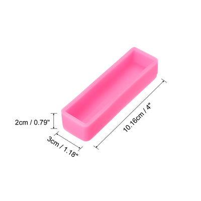 Harfington Silicone Resin Letter Mold 3D Mold for Epoxy Resin Art Large I Pink 4inch