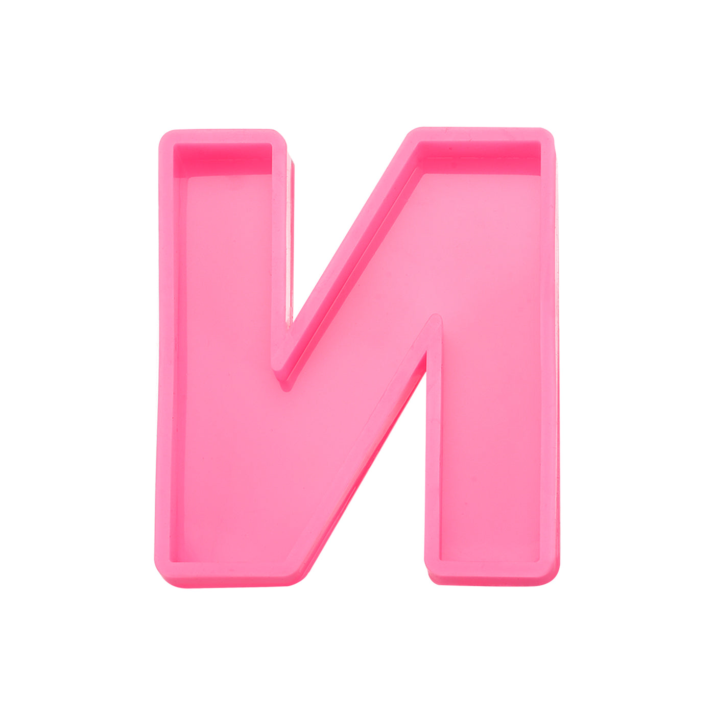 Harfington Silicone Resin Letter Mold 3D Mold for Epoxy Resin Art Large N Pink 4inch