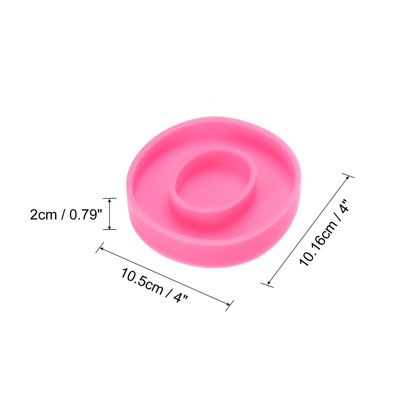 Harfington Silicone Resin Letter Mold 3D Mold for Epoxy Resin Art Large O Pink 4inch