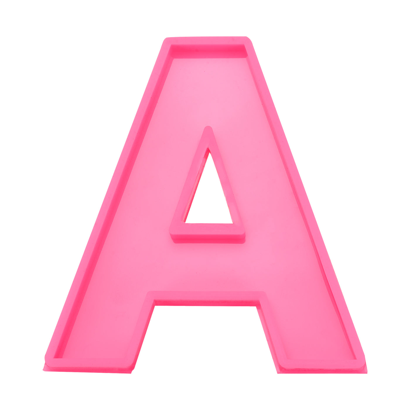 Harfington Silicone Resin Letter Mold 3D Mold for Epoxy Resin Art Large a Pink 6inch