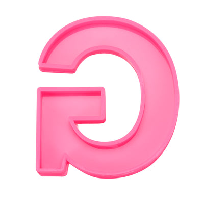 Harfington Silicone Resin Letter Mold 3D Mold for Epoxy Resin Art Large G Pink 6inch