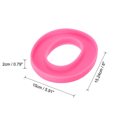 Harfington Silicone Resin Letter Mold 3D Mold for Epoxy Resin Art Large O Pink 6inch