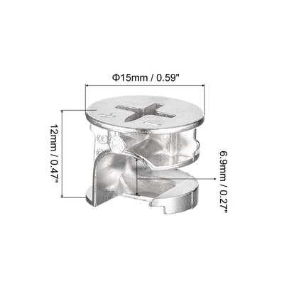 Harfington Cam Lock Nut for Furniture Locking Nut Connecting Cam Fittings