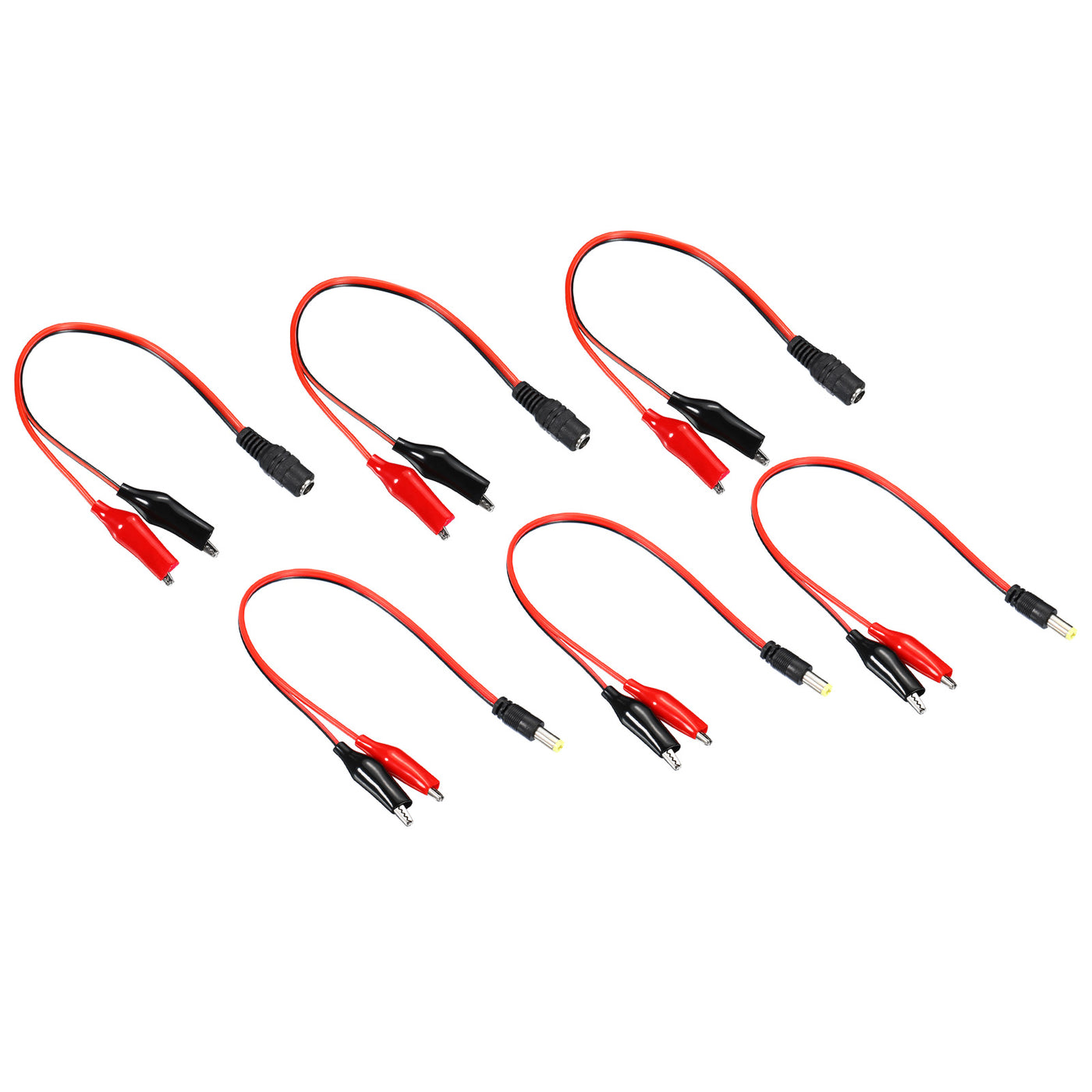 Harfington DC Power Extension Cable DC Male Female Plug to Alligator Clip Cord for LED Strip CCTV