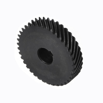 Harfington Helical Gear with Keyway 14mm ID 38T 1 Mod 45# Steel Motor Gear, Left Direction