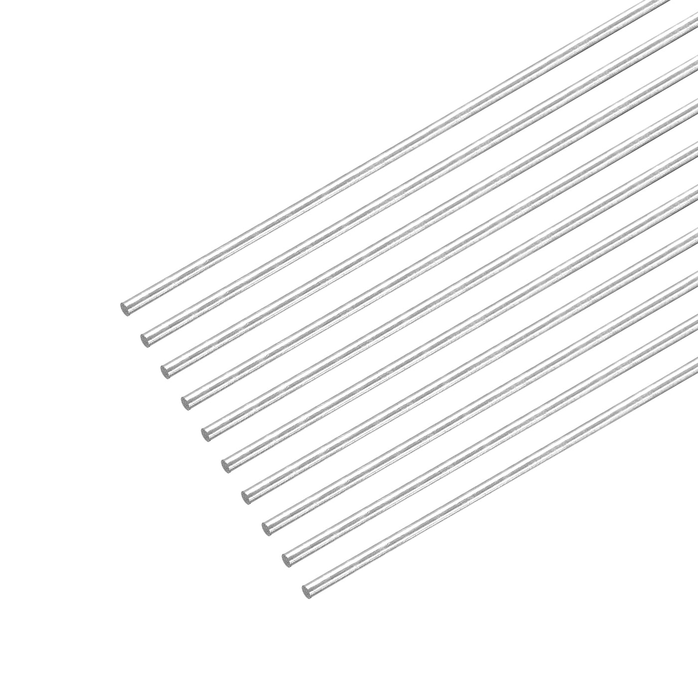 Harfington 304 Stainless Steel Round Rods, 0.8mm x 200mm Solid Shaft Rods Pack of 10