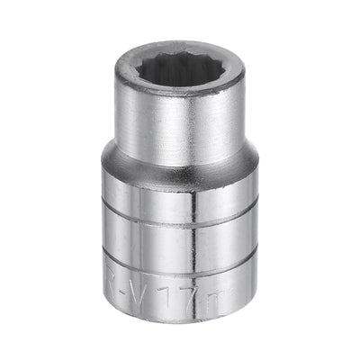 Harfington 17mm 12 Point Shallow Socket 3/4" Drive Standard Metric CR-V