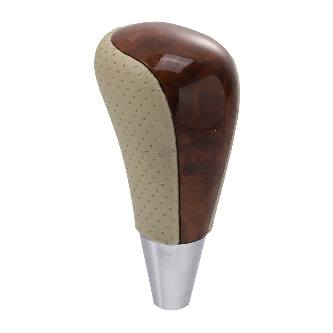 X AUTOHAUX Car Automatic Gear Stick Shift Knob for Toyota RAV4 Corolla Avalon Yaris 4Runner Sienna Camry Tacoma for Lexus ES GS SC RX LS Beige Brown Wood Grain