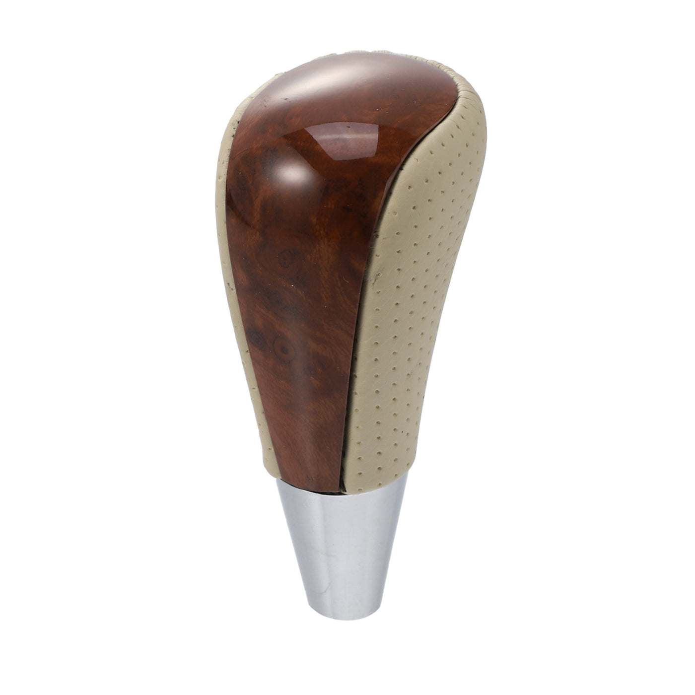 X AUTOHAUX Car Automatic Gear Stick Shift Knob for Toyota RAV4 Corolla Avalon Yaris 4Runner Sienna Camry Tacoma for Lexus ES GS SC RX LS Beige Brown Wood Grain