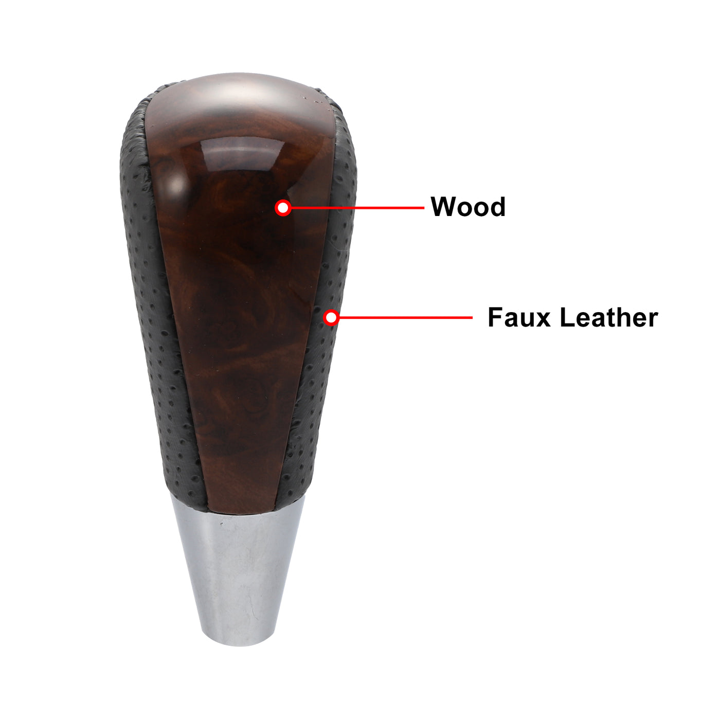 X AUTOHAUX Car Automatic Gear Stick Shift Knob for Toyota RAV4 Corolla Avalon Yaris 4Runner Sienna Camry Tacoma for Lexus ES GS SC RX LS Gray Brown Wood Grain