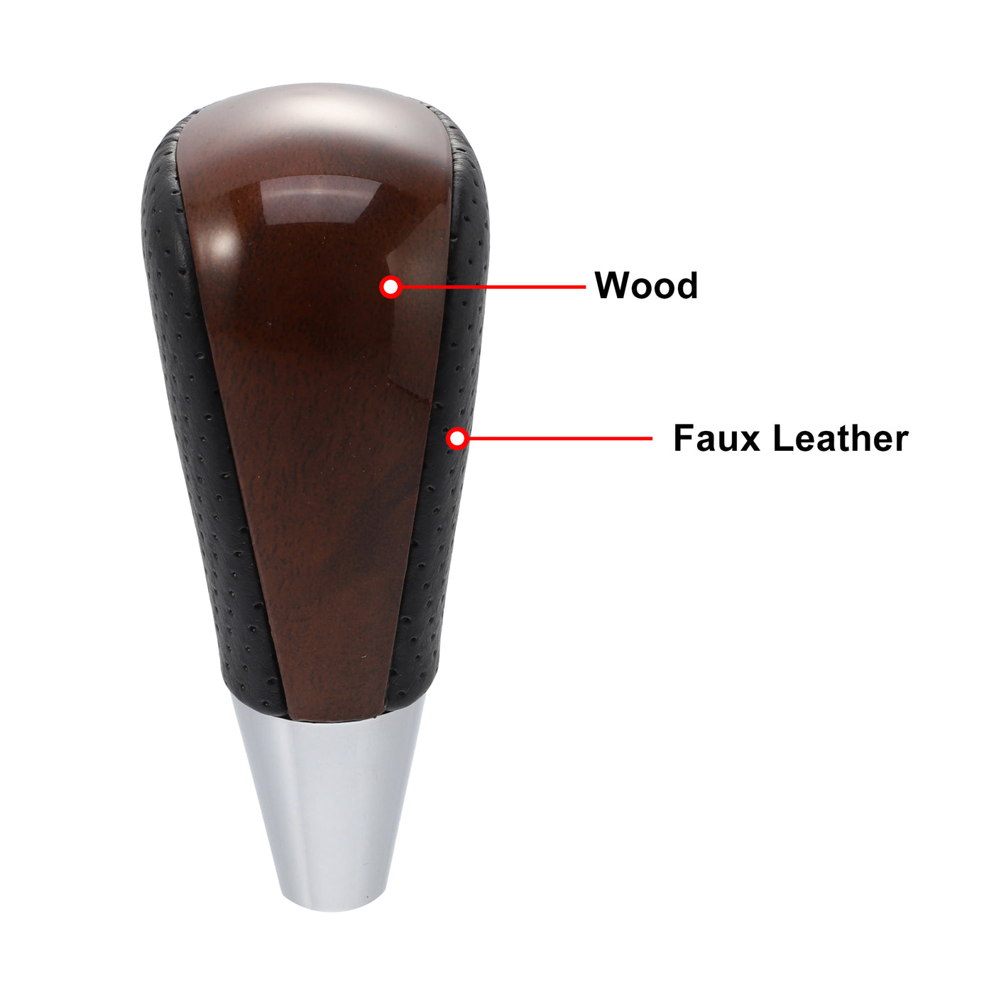 X AUTOHAUX Car Automatic Gear Stick Shift Knob for Toyota RAV4 Corolla Avalon Yaris 4Runner Sienna Camry Tacoma for Lexus ES GS SC RX LS Black Brown Wood Pattern