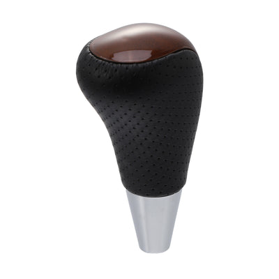 Harfington Car Automatic Gear Stick Shift Knob for Toyota RAV4 Corolla Avalon Yaris 4Runner Sienna Camry Tacoma for Lexus ES GS SC RX LS Black Brown Wood Pattern