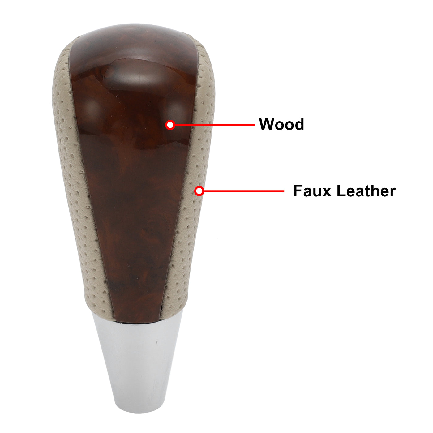 X AUTOHAUX Car Automatic Gear Stick Shift Knob for Toyota RAV4 Corolla Avalon Yaris 4Runner Sienna Camry Tacoma for Lexus ES GS SC RX LS Beige Brown Wood Pattern