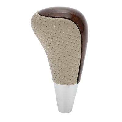 Harfington Car Automatic Gear Stick Shift Knob for Toyota RAV4 Corolla Avalon Yaris 4Runner Sienna Camry Tacoma for Lexus ES GS SC RX LS Beige Brown Wood Pattern