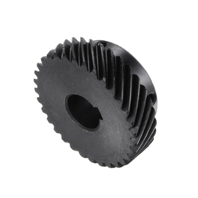 Harfington Helical Gear 14mm Inner Dia 32T 1 Mod Hardened Steel Motor Gear, Left Direction