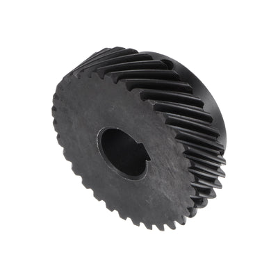 Harfington Helical Gear 14mm Inner Dia 32T 1 Mod Hardened Steel Motor Gear, Right Direction