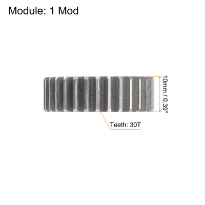 Harfington Straight Spur Gear 6mm Inner Aperture 30T 1 Module 45# Steel Motor Gear