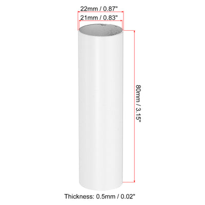 Harfington E12 Candle Socket Covers, 3.1 Inch Candelabra Base Holder, White 6 Pcs