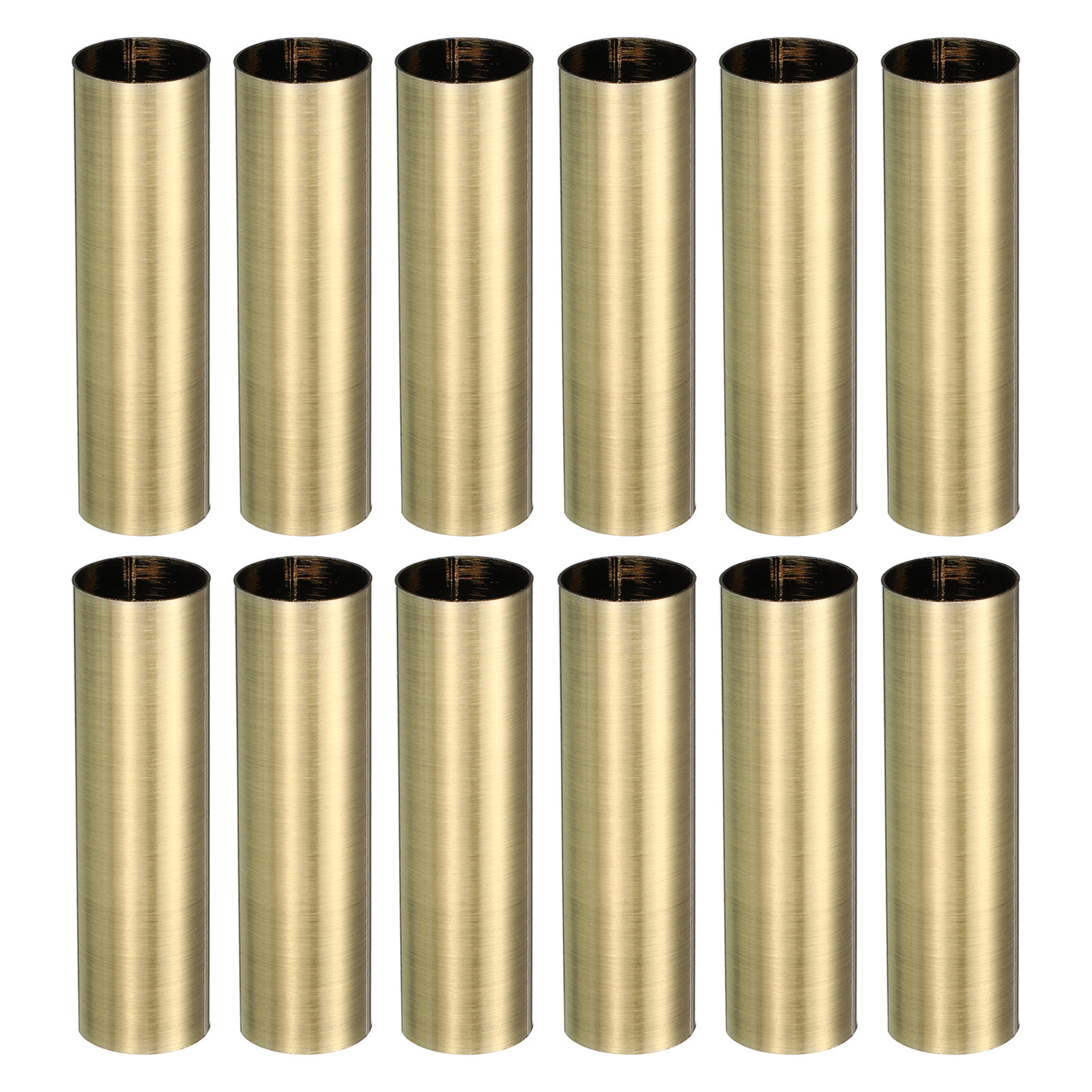 Harfington E12 Candle Socket Covers, 3.1 Inch Candelabra Base Holder, Bronze 12 Pcs