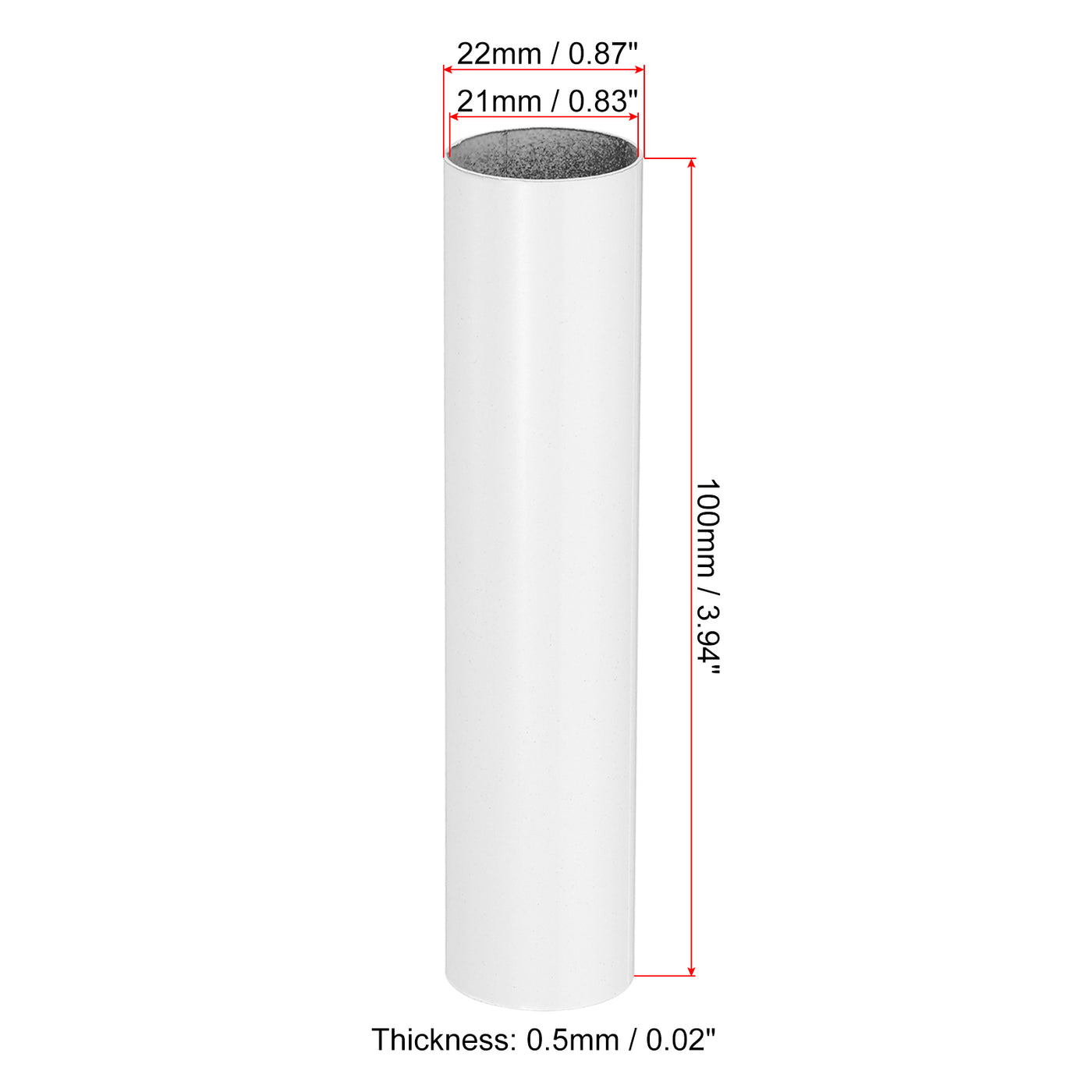 Harfington E12 Candle Socket Covers, 3.9 Inch Candelabra Base Holder, White 6 Pcs