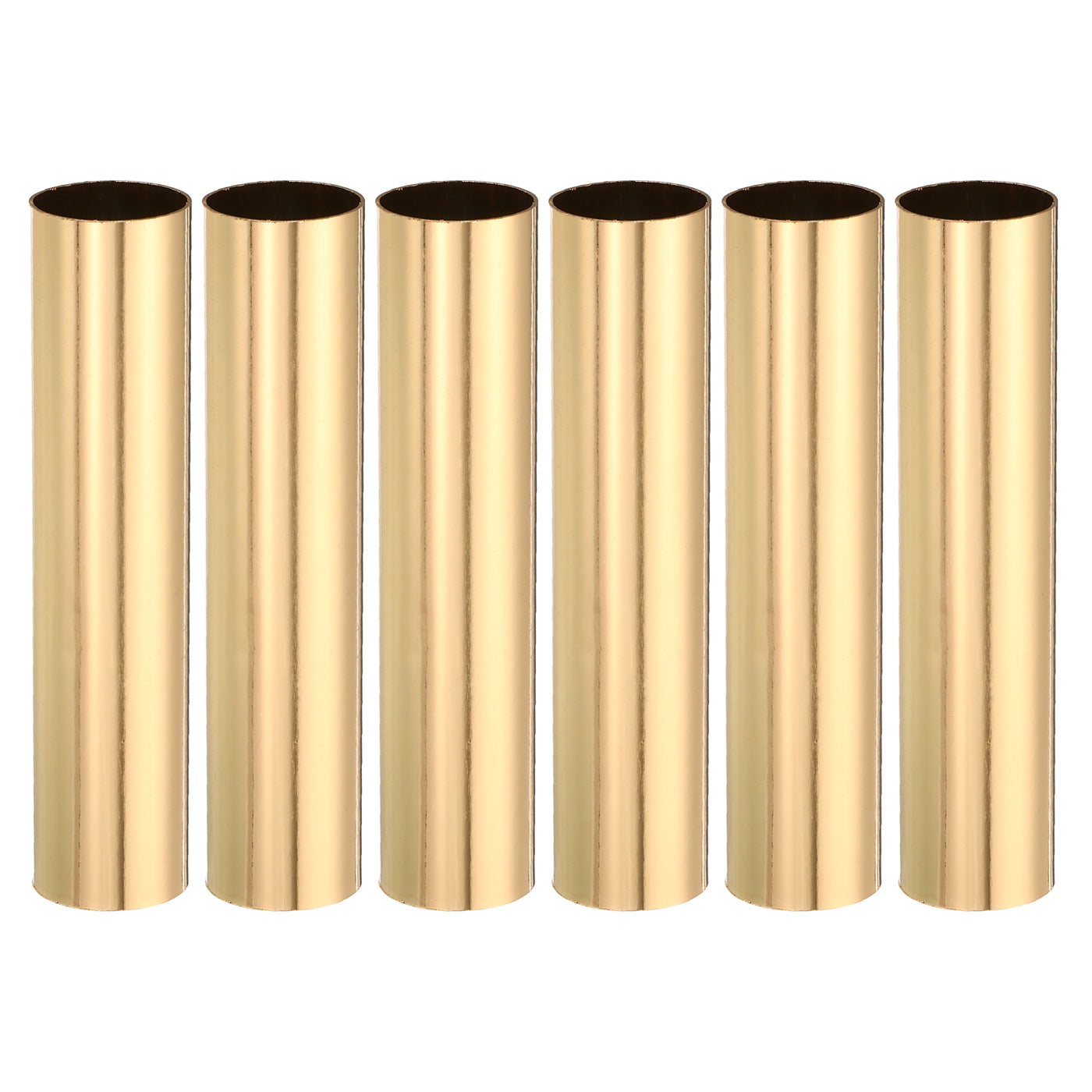 Harfington E12 Candle Socket Covers, 3.9 Inch Candelabra Base Holder, Gold Tone 6 Pcs