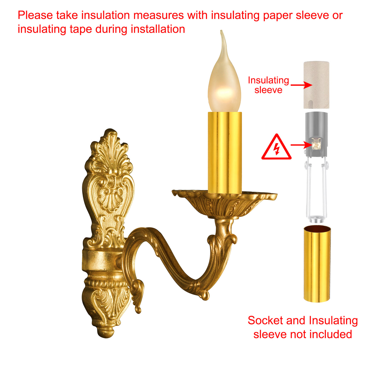 Harfington E12 Candle Socket Covers, 3.9 Inch Candelabra Base Holder, Yellow 12 Pcs