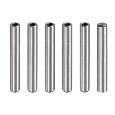 Harfington Uxcell 6 Stück M6 Innengewinde Dübelstift 10x70mm Anfasen Flacher Kohlenstoffstahl Zylindrischer Stift Bett Bücherregal Metall Geräte Industriestifte