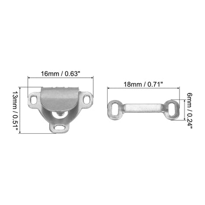 Harfington 40 Sets Sewing Hooks and Eyes Closure Set for Trousers DIY