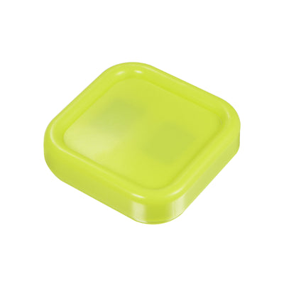 Harfington Magnetic Pin Cushion Square Sewing Pin Holder Storage Case Tool, Yellow-Green