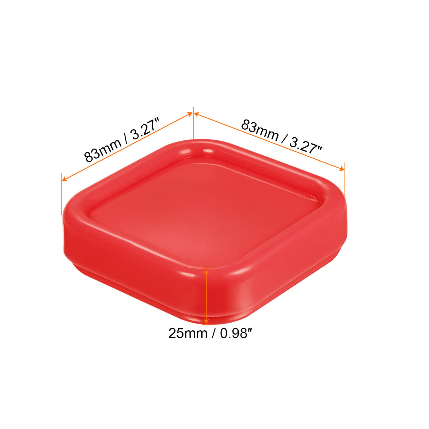 Harfington Magnetic Pin Cushion Square Sewing Pin Holder Storage Case Tool, Red