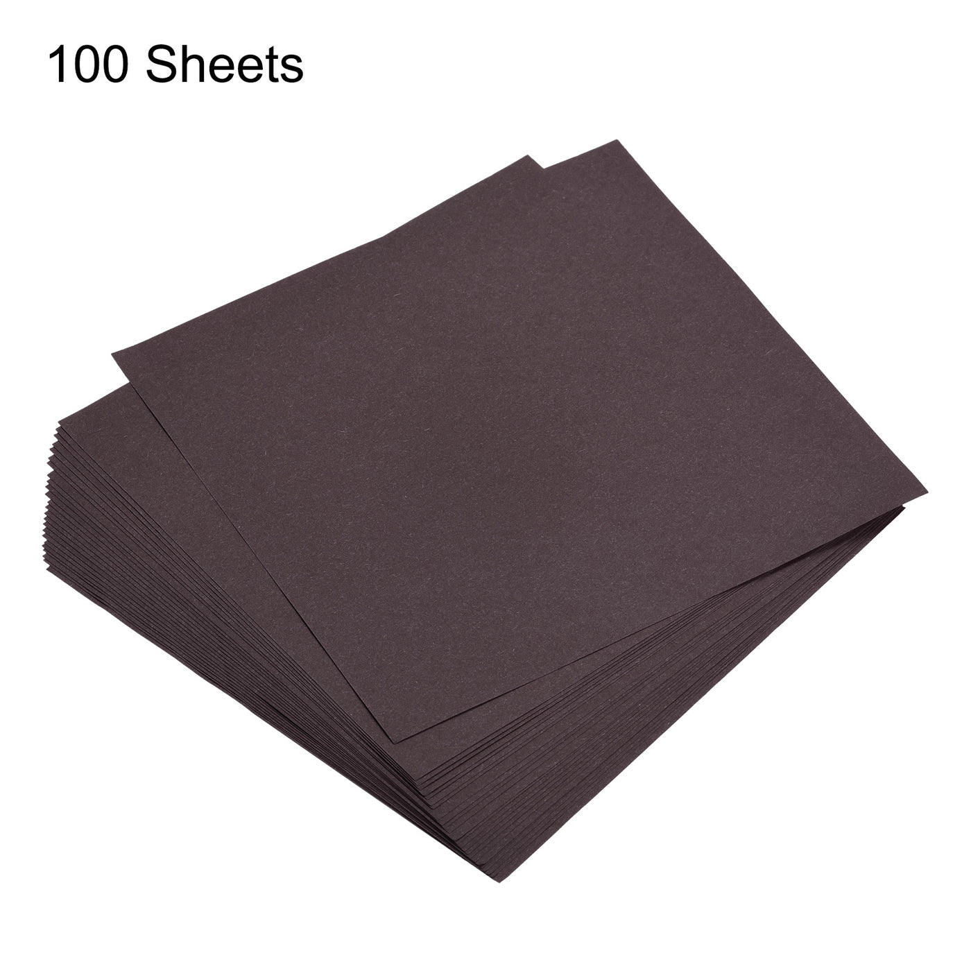 Harfington 100 Sheets Origami Paper Double Sided Dark Brown 6x6 Inch Square Sheet for Art Craft Project, Beginners, Gifts Decor