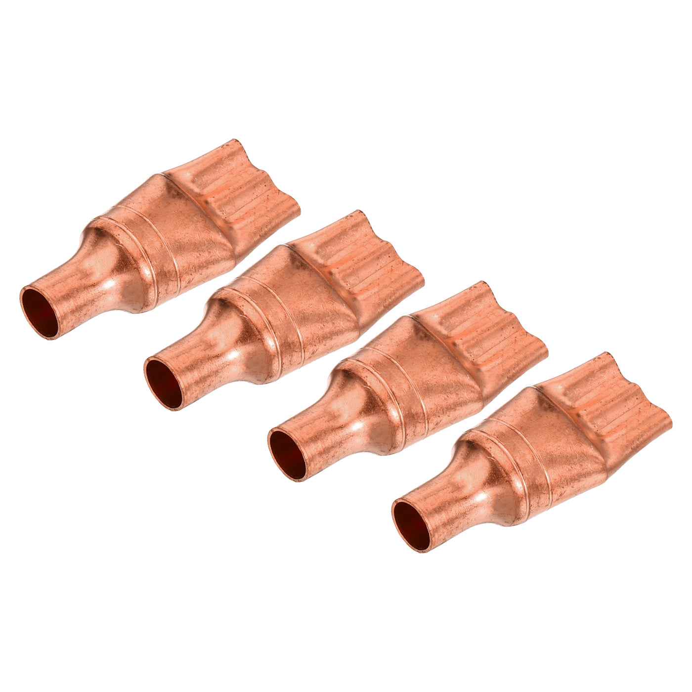 Harfington Refrigeration Capillary Tube Filters Liquid Separator 9.52mm to 3mm 3 Way Flat Copper Fitting for Air Conditioner Refrigerator HVAC Freezer Pack of 4