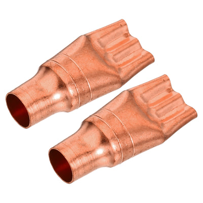 Harfington Refrigeration Capillary Tube Filters Liquid Separator 12.75mm to 3mm 3 Way Flat Copper Fitting for Air Conditioner Refrigerator HVAC Freezer Pack of 2