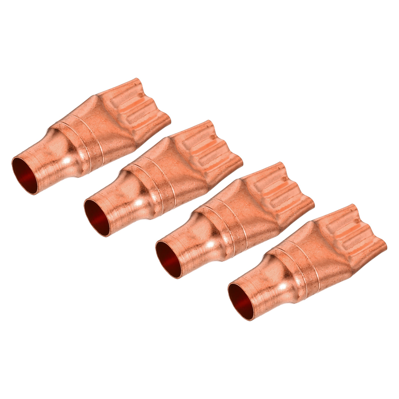 Harfington Refrigeration Capillary Tube Filters Liquid Separator 12.75mm to 3mm 3 Way Flat Copper Fitting for Air Conditioner Refrigerator HVAC Freezer Pack of 4