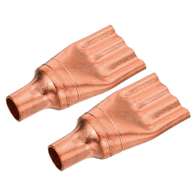 Harfington Refrigeration Capillary Tube Filters Liquid Separator 9.52mm to 3mm 4 Way Flat Copper Fitting for Air Conditioner Refrigerator HVAC Freezer Pack of 2