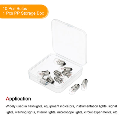 Harfington Screw Base Miniature Bulbs DC Light Mini Lamps with Storage Box