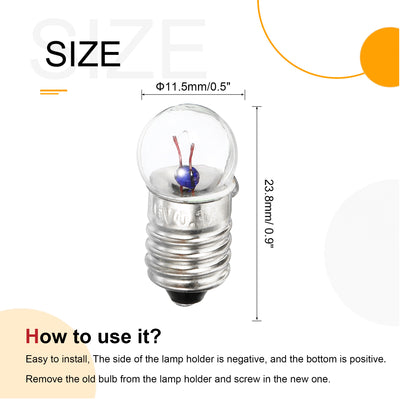 Harfington Screw Base Miniature Bulbs DC Light Mini Lamps with Storage Box