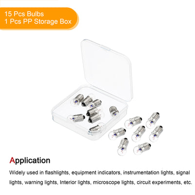 Harfington Screw Base Miniature Bulbs DC Light Mini Lamp with Storage Box