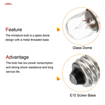 Harfington Screw Base Miniature Bulbs Light, Mini Lamp with Box
