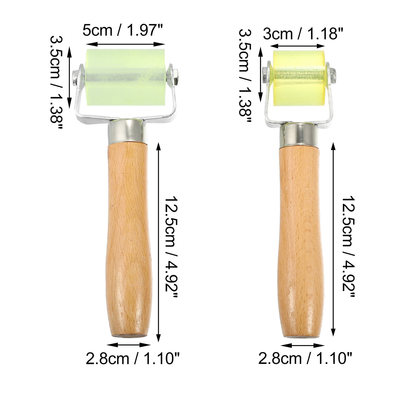 X AUTOHAUX 1 Satz Auto Audio Schalldämpfung Walzen Werkzeug Nahtwalze 5cm 3cm Wand Papier