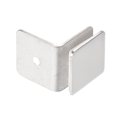 Harfington Stainless Steel Glass Clamp, Square Frameless Glass Corner Clamp Bracket Clip for Shower Door