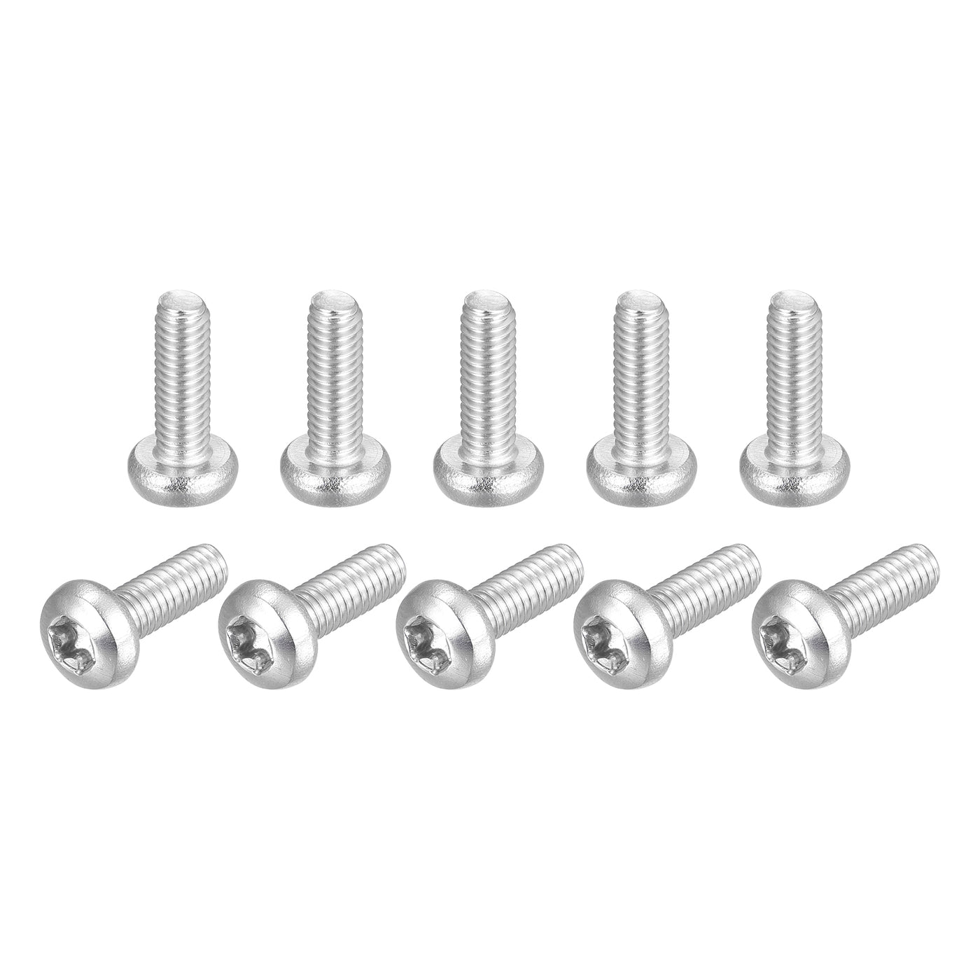 uxcell Uxcell M4x16mm Torx Security Machine Screws, 10pcs 316 Stainless Steel Pan Head Screw